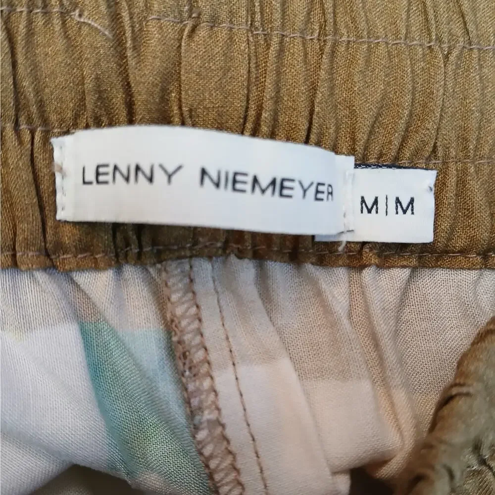 Lenny Niemeyer Women's SZ M Carres Floral Elastic Drawstring Shorts